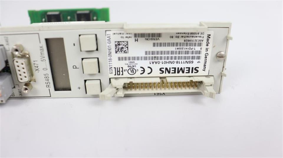 Siemens Simodrive 6SN1118-0NH01-0AA1 Ver.H + Profibus TOP ZUSTAND
