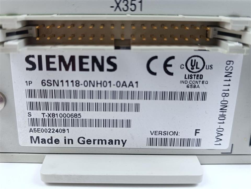 Siemens Simodrive 6SN1118-0NH01-0AA1 Vers. F TESTED & NEUWERTIG & OVP