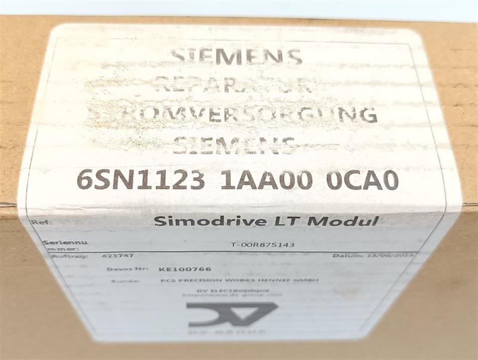Siemens Simodrive 6SN1123-1AA00-0CA0 LT-Modul 50A GENERALÜBERHOLT & SEALED