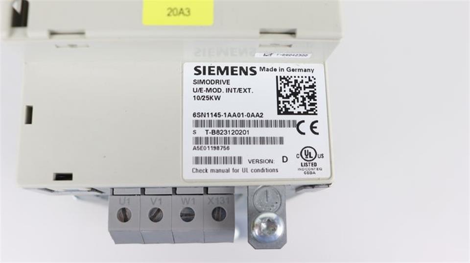 Siemens Simodrive Modul 10/25kW 6SN1145-1AA01-0AA2 VER. D TESTED & NEUWERTIG
