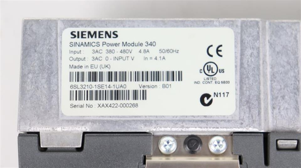 Siemens Sinamics 340 6SL3210-1SE14-1UA0 + Relay Brake Modul TESTED & NEUWERTIG