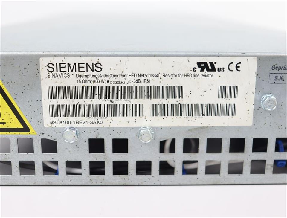 Siemens SINAMICS 6SL3100-1BE21-3AA0 Dämpfungswiderstand TOP ZUSTAND