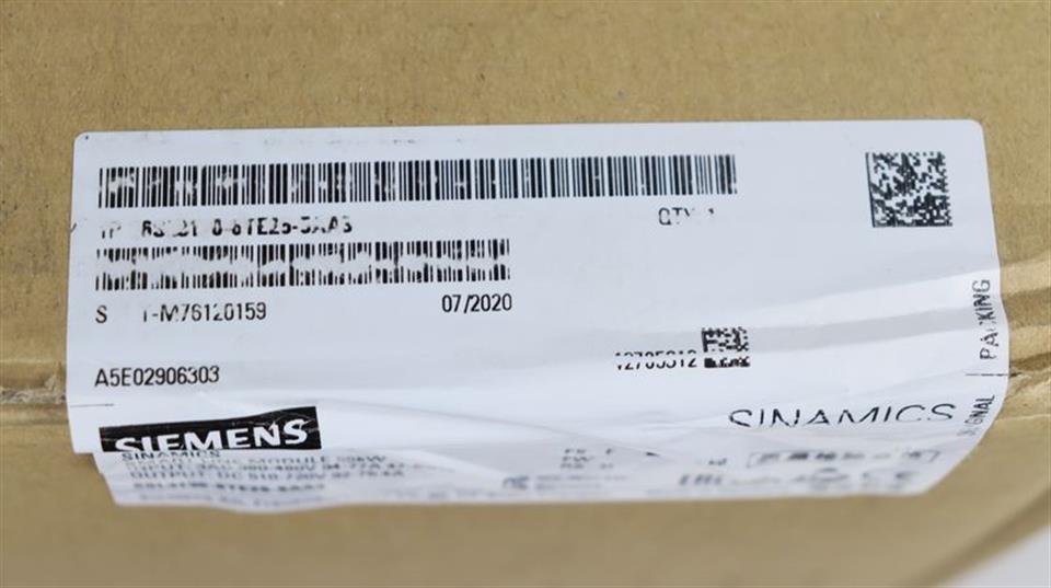 Siemens Sinamics 6SL3130-6TE25-5AA3 55KW FS: F UNUSED & OVP & VERSIEGELT