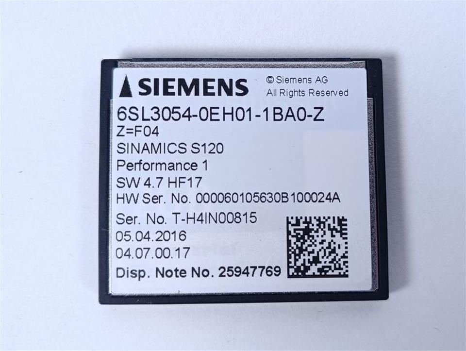 Siemens Sinamics S 120 6SL3054-0EH01-1BA0-Z Z=F04 NEUWERTIG