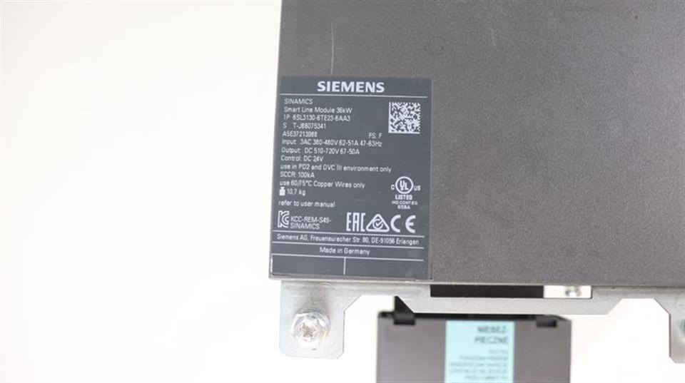 Siemens Sinamics Smart Line Module 6SL3130-6TE23-6AA3 FS:F TESTED & TOP ZUSTAND
