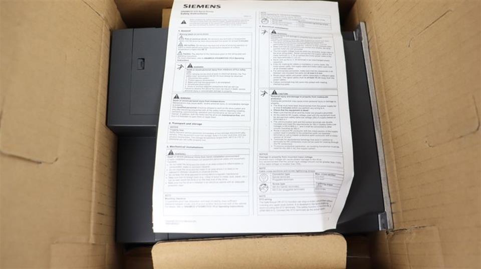 Siemens Sinamics V70 6SL3210-5DE17-8UA0 FS:02 UNUSED & OVP