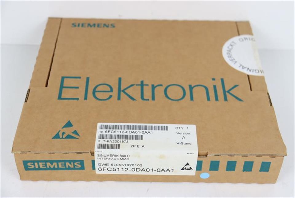 Siemens Sinumerik 6FC5112-0DA01-0AA1 6FC5 112-0DA01-0AA1 UNUSED OVP & SEALED