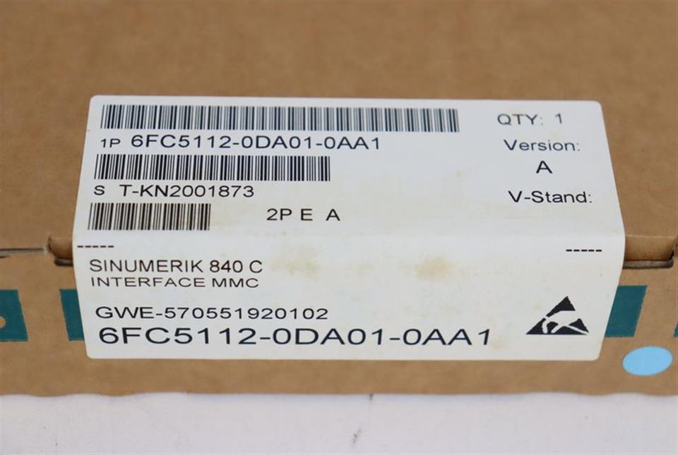 Siemens Sinumerik 6FC5112-0DA01-0AA1 6FC5 112-0DA01-0AA1 UNUSED OVP & SEALED