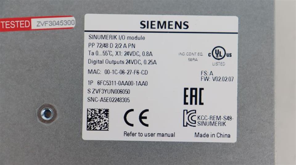 Siemens Sinumerik 6FC5311-0AA00-1AA0 FS:A TOP ZUSTAND