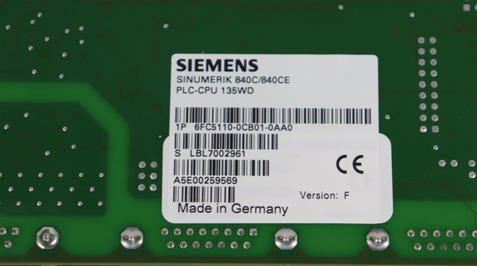 Siemens Sinumerik 840C/840CE 6FC5110-0CB01-0AA0 Ver: F NEUWERTIG
