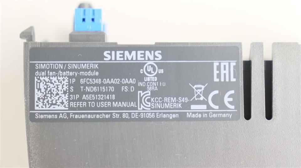 Siemens Sinumerik 840D SL NCU 720.3B 6FC5372-0AA30-0AB0 FS:J UNUSED & OVP
