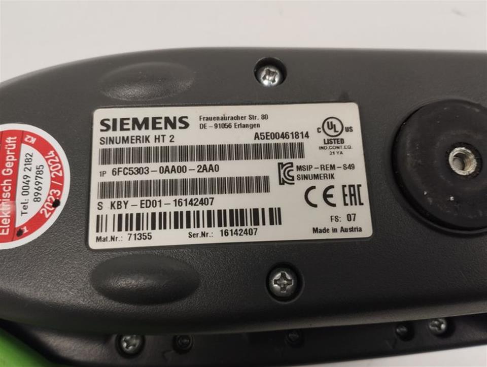 Siemens SINUMERIK HT 2 6FC5303-0AA00-2AA0 FS: 07 TESTED TOP CONDITION