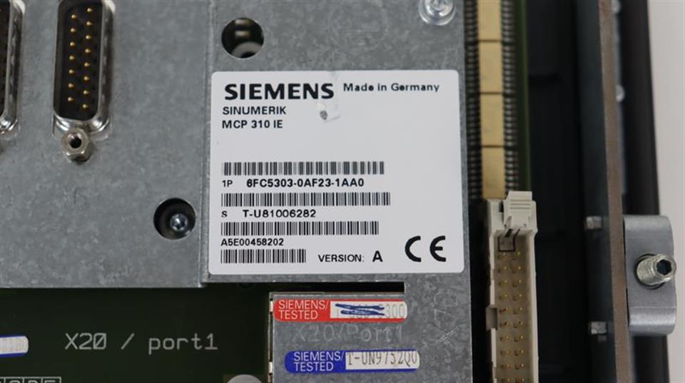 Siemens SINUMERIK MCP 310 IE Panel 6FC5303-0AF23-1AA0 TESTED & TOP ZUSTAND