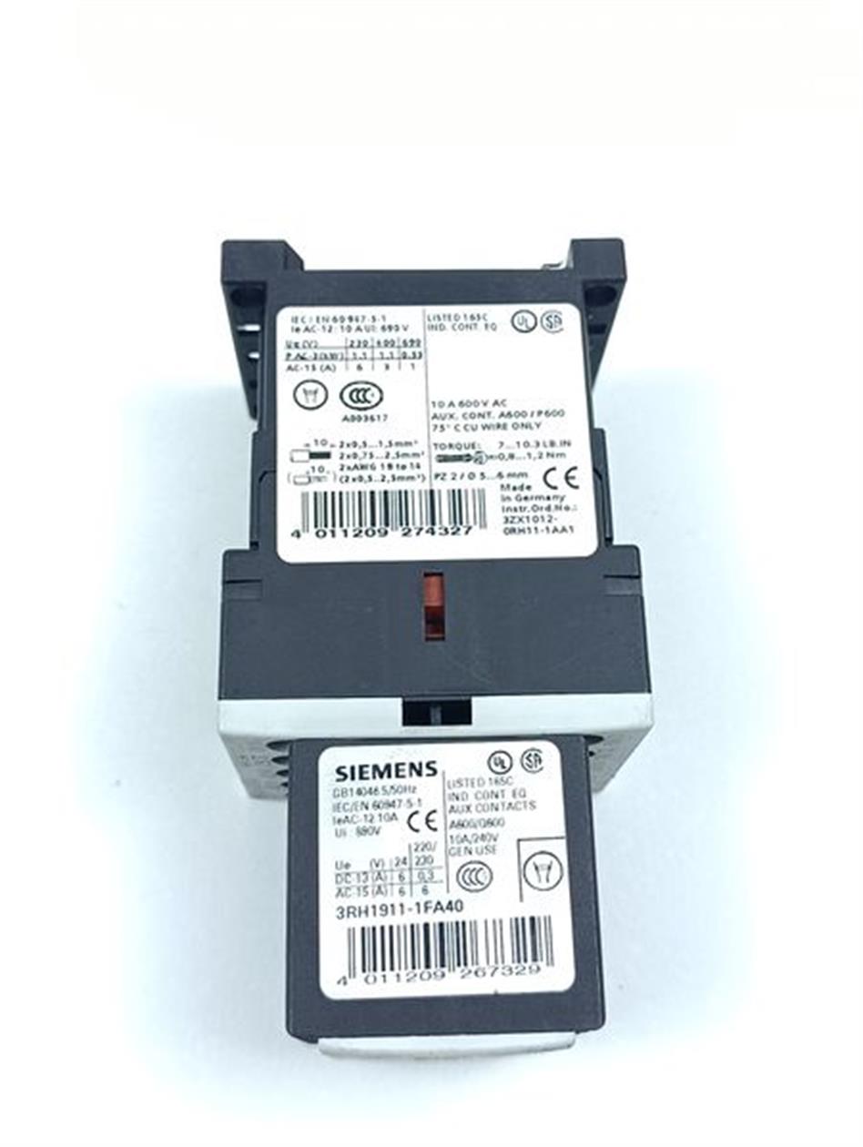 Siemens Sirius 3RH1131-1BB40 + 3RH1911-1FA40 + 3RT1916-1BB00