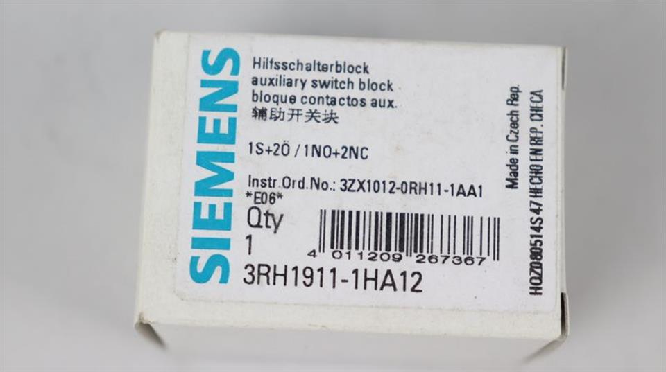 Siemens Sirius 3RH1911-1HA12 UNUSED & OVP