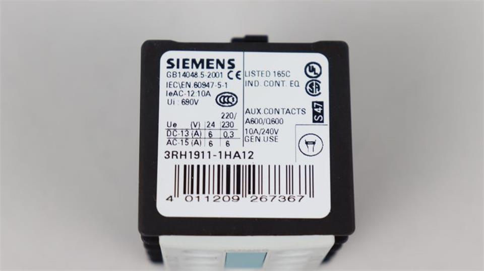 Siemens Sirius 3RH1911-1HA12 UNUSED & OVP