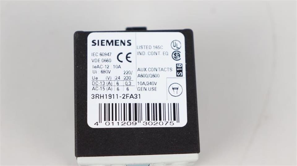 Siemens Sirius 3RH1911-2FA31 Hilfsschalterblock UNUSED & OVP