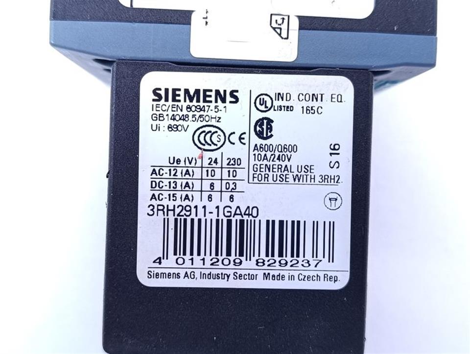 Siemens Sirius 3RH2140-1BB40 + 3RH2911-1GA40 + 3RT2916-1BB00 TOP ZUSTAND
