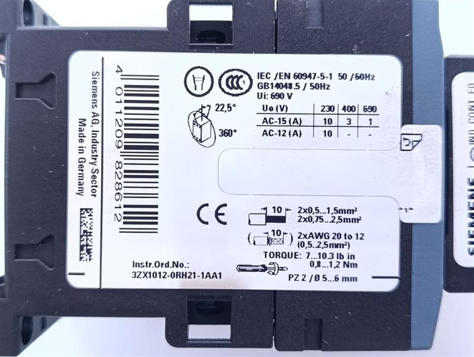 Siemens Sirius 3RH2140-1BB40 + 3RH2911-1GA40 + 3RT2916-1BB00 TOP ZUSTAND