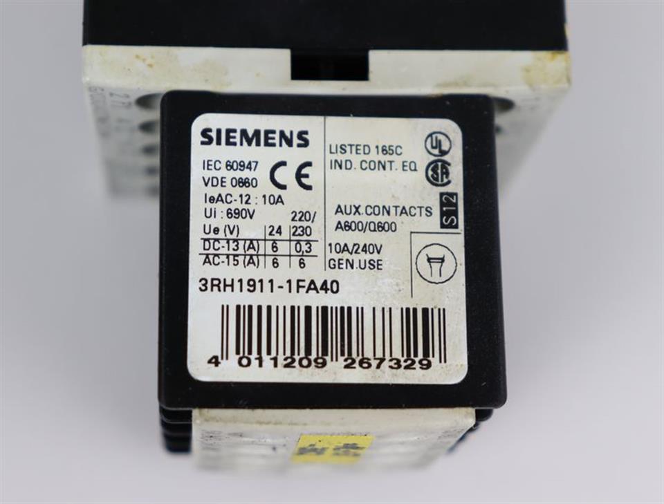 Siemens Sirius 3RT1016-1BB42 + 3RH1911-1FA40 + MURR 26502 TOP ZUSTAND