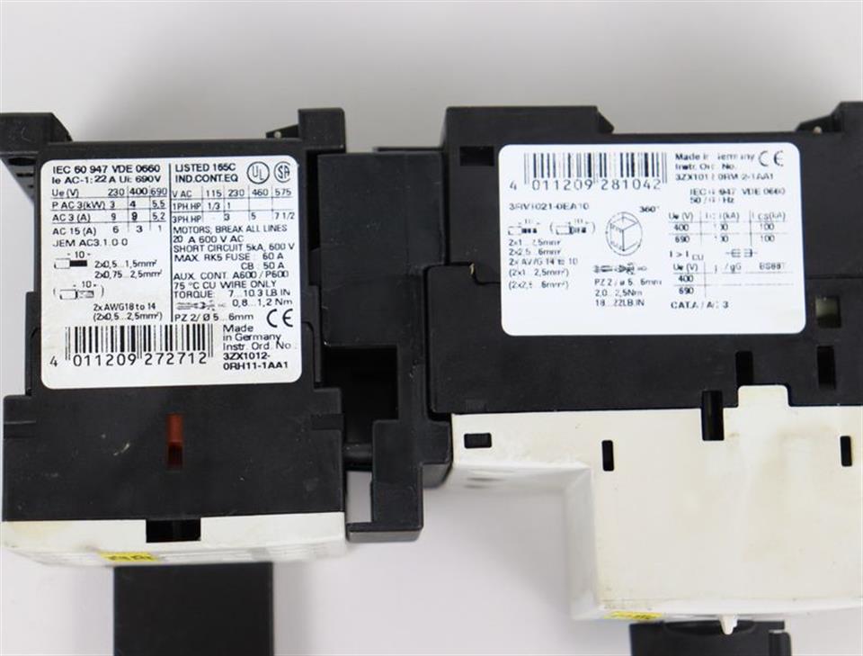 Siemens SIRIUS 3RT1016-1BB42 + 3RV1021-0EA10 + MURR26502