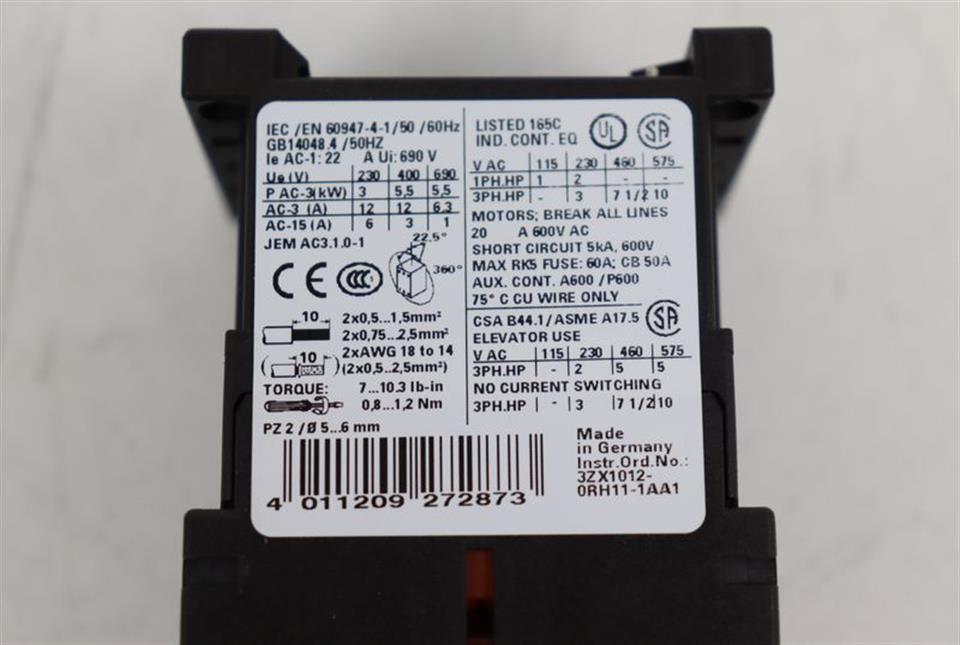 Siemens Sirius 3RT1017-1BB42 + 3RH1911-1FA11 + 3RT1916-1EH00 TOP ZUSTAND