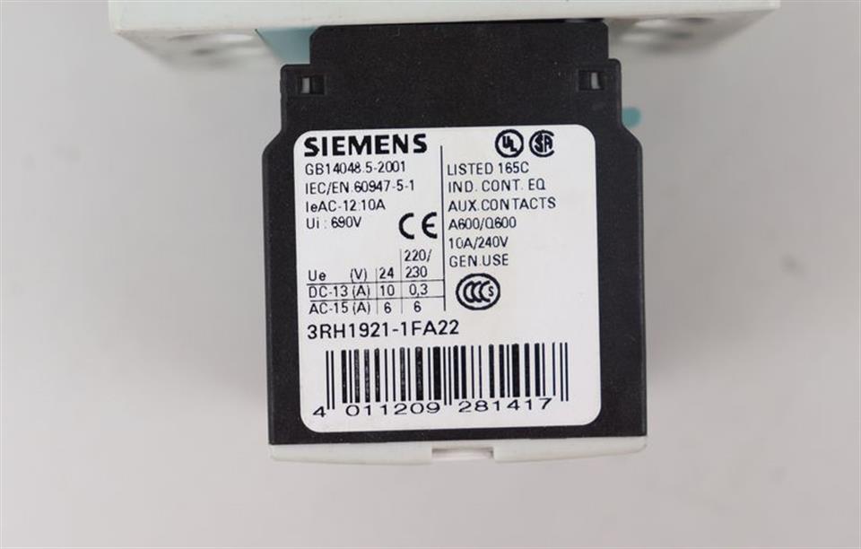 Siemens SIRIUS 3RT1024-1B..0 + 3RT1926-1CB00 + 3RH1921-1FA22 TOP ZUSTAND