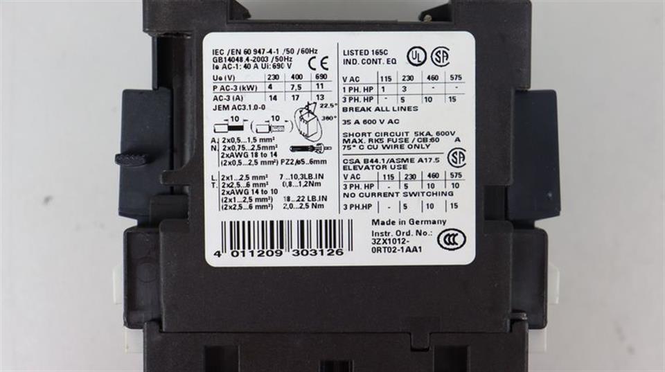 Siemens SIRIUS 3RT1025-1B..0 + MURR 26524 TOP ZUSTAND