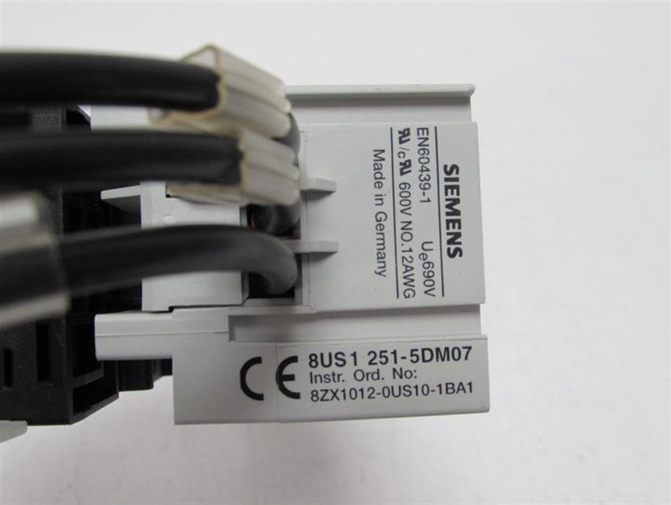 Siemens SIRIUS 3RV1021-0DA10 + 8US1251-5DM07 mit 8ZX1012-0US10-1BA1 TOP ZUSTAND