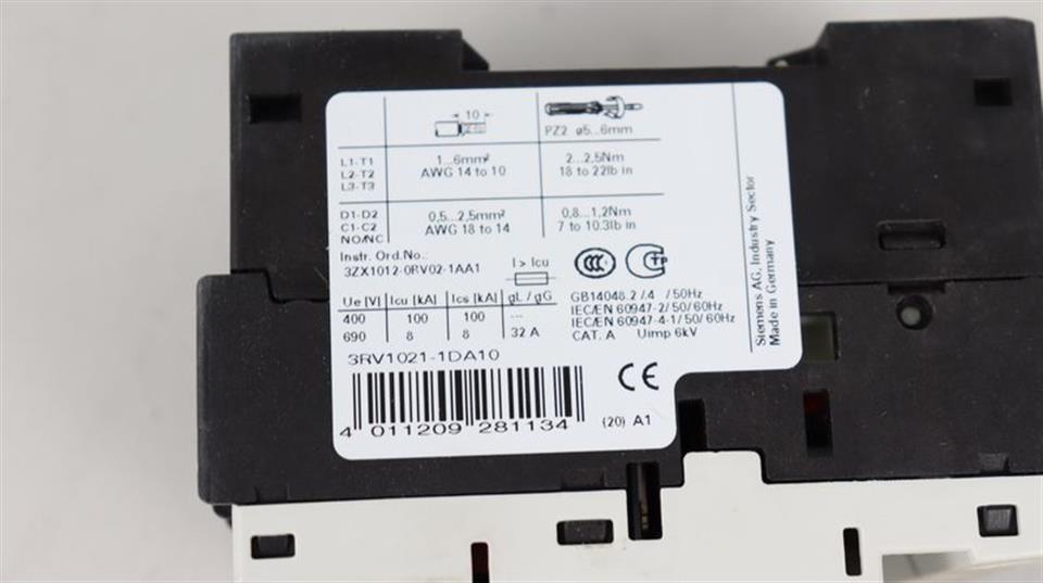 Siemens SIRIUS 3RV1021-1DA10 NEUWERTIG & OVP