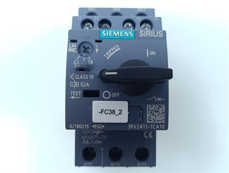 Siemens SIRIUS Leistungsschalter 3RV2411-1CA10 TOP ZUSTAND