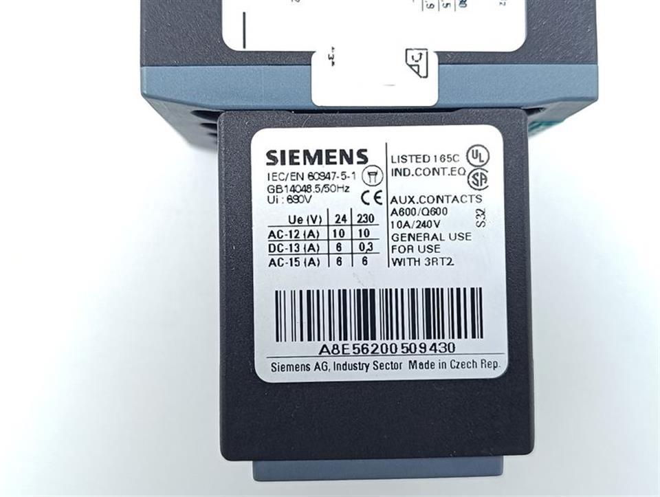 Siemens Sirius Leistungsschütz 3RT2018-1BB41-3MAA0 +A8E56200509430 TOP ZUSTAND