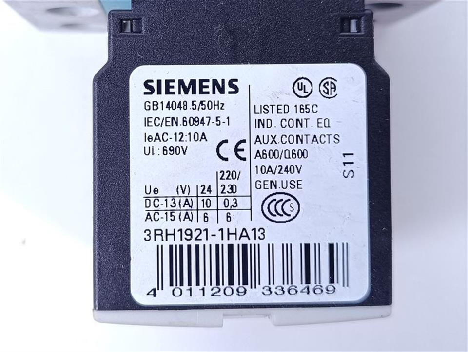 Siemens SIRIUS Schütz 3RT1026-3B..0 + 3RH1921-1HA13 TOP ZUSTAND