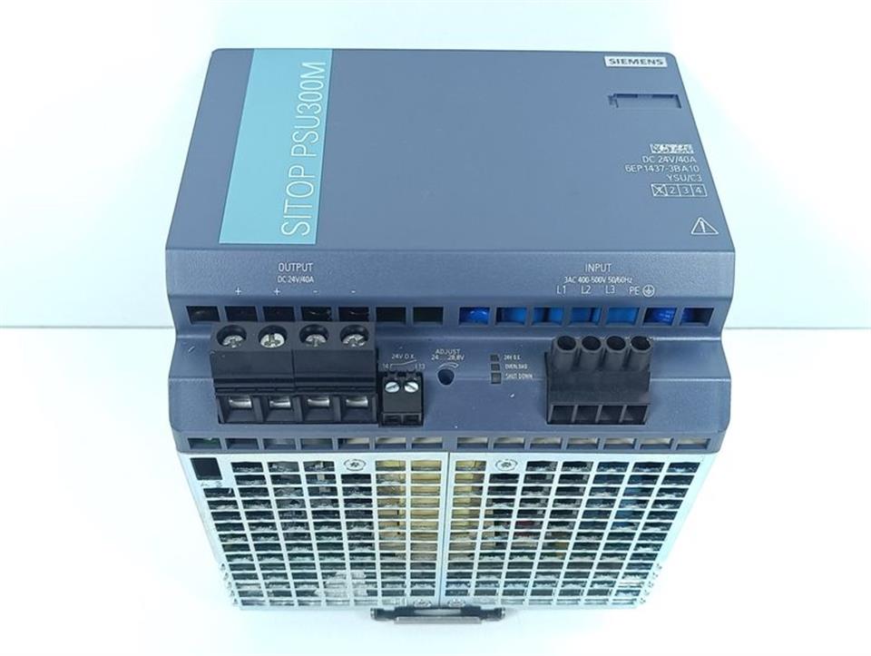 Siemens SITOP PSU300M 6EP1437-3BA10 400V 40A 24V DC E-ST. 1 TESTED & TOP CONDITION