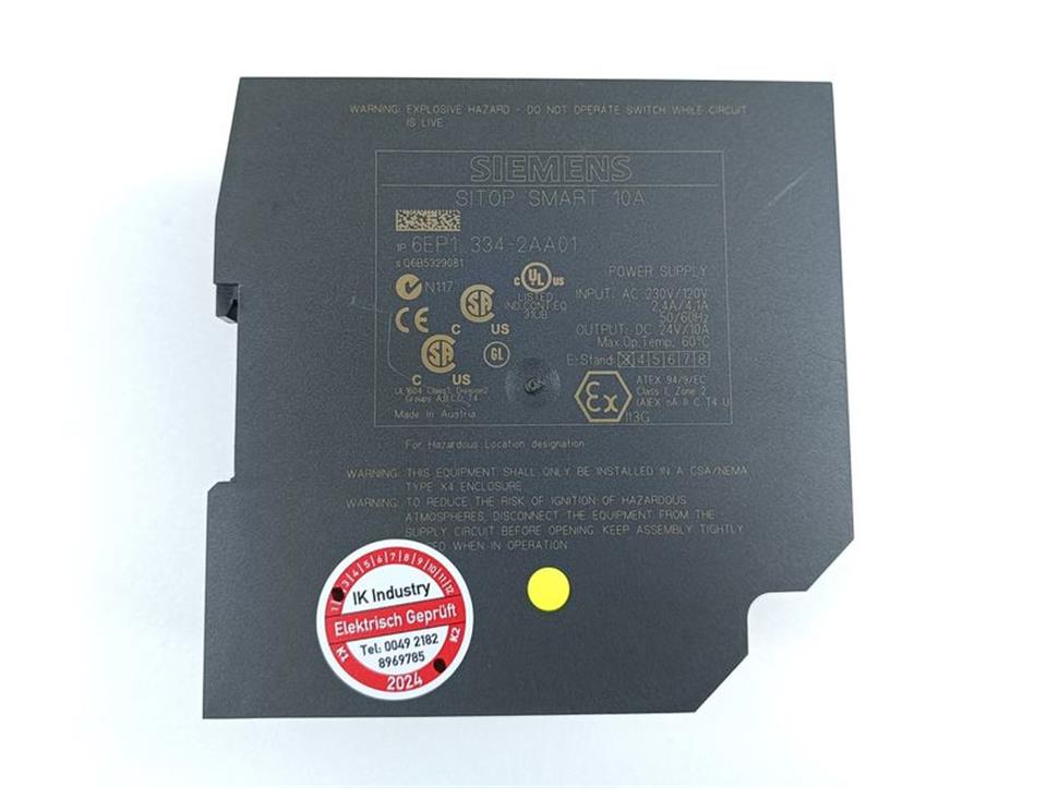 Siemens Sitop smart 10A 6EP1 334-2AA01 E-Stand 03 TESTED & TOP ZUSTAND