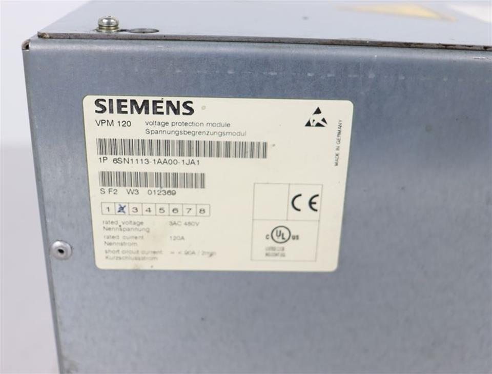 Siemens VPM120 chip limiting module 6SN1113-1AA00-1JA1 Top condition
