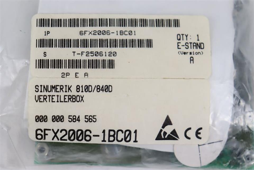 Siemens Verteilerbox 6FX2006-1BC01 E-Stand A 24V DC UNUSED & OVP