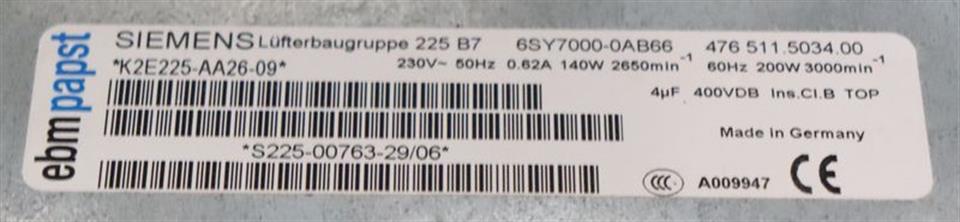 Siemens Wechselrichter DC Inverter Simovert 6SE7032-6TG70-Z TESTED & TOP ZUSTAND