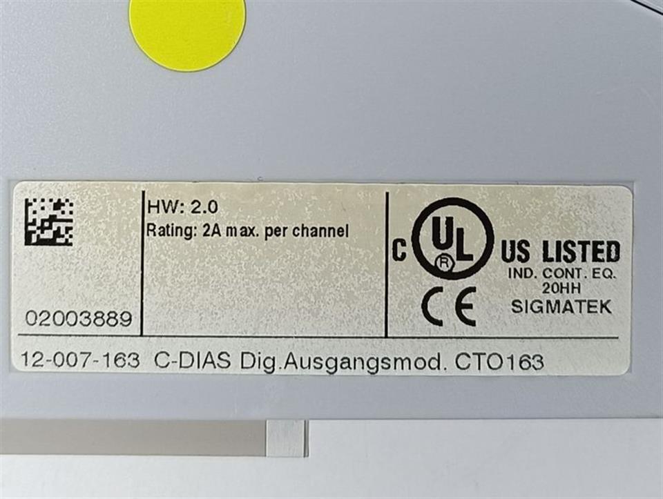 SIGMATEK C-DIAS 12-007-163 Dig.Ausgangsmodul TOP ZUSTAND