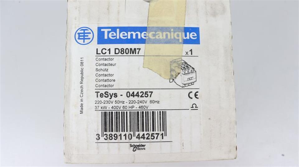 Telemecanique LC1 D80M7 044257 Leistungsschütz Contactor OVP & SEALED