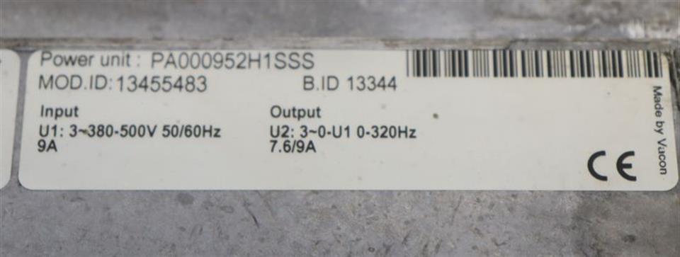 Vacon Frequenzumrichter NXS00095A2H1SSSA1A3000000 TESTED & TOP ZUSTAND