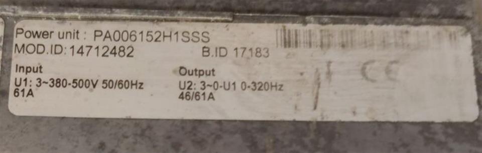 Vacon NXS00615A2H1SSSA1A3000000 Frequenzumrichter Keypad TESTED
