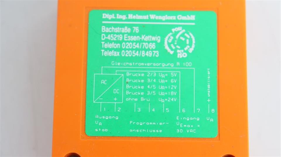 Wenglorz EQUAL CURRENT SUPPLY R 100 TOP CONDITION